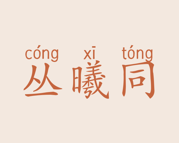 丛曦同