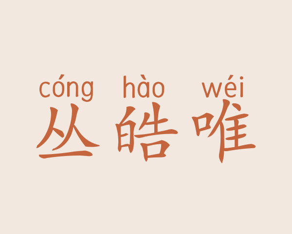 丛皓唯