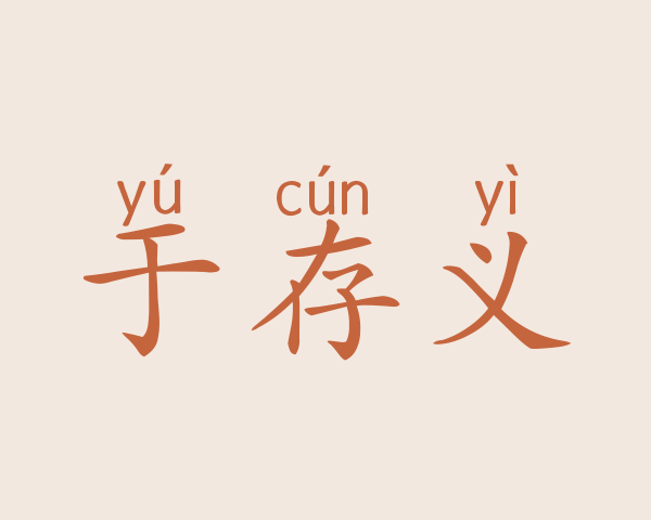 于存义