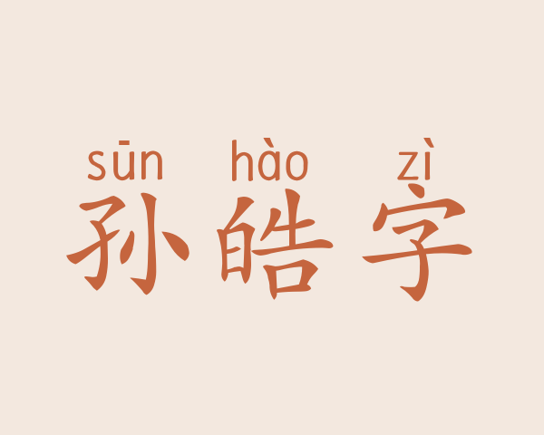 孙皓字