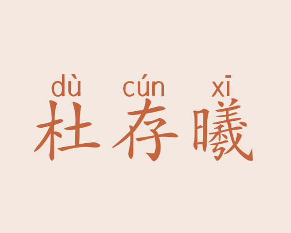 杜存曦