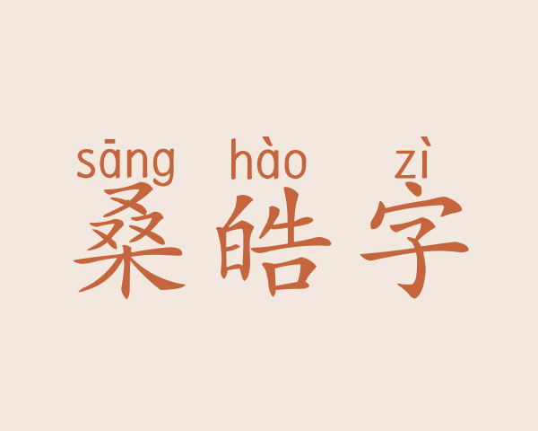 桑皓字