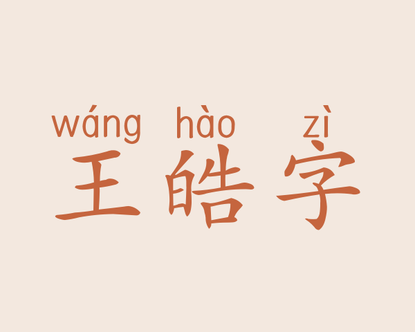 王皓字