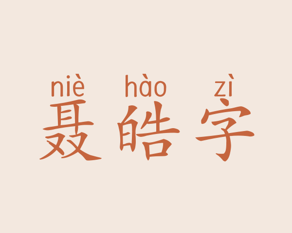 聂皓字