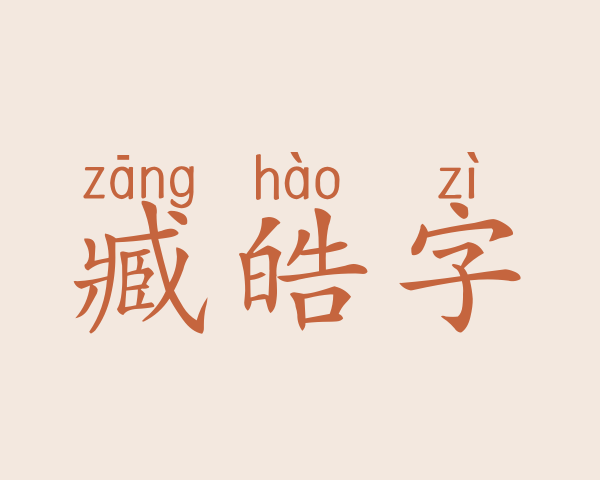 臧皓字