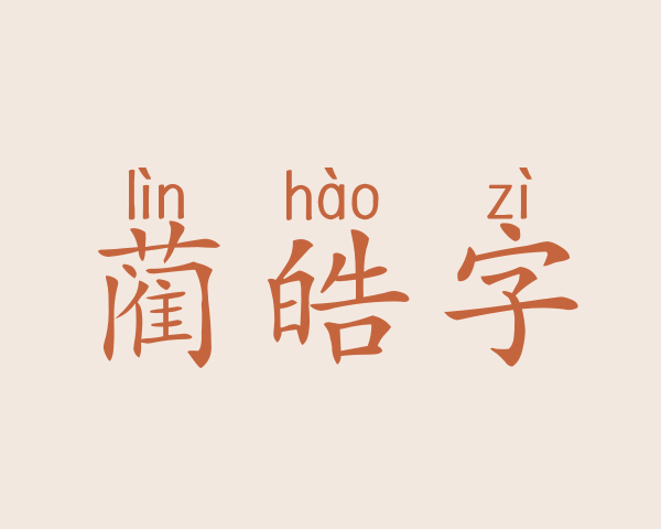 蔺皓字