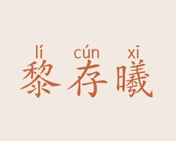 黎存曦